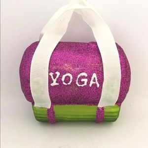 New Yoga Mat Gear Fun Glass Christmas Tree Ornament Multi